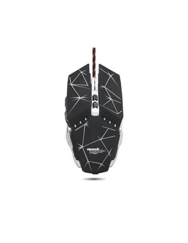 MACH POWER Mouse USB Gaming 7*Tast 3200DPI Star Black 4*Color Back