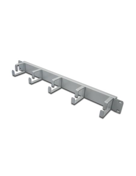 PANNELLO GUIDACAVI CON ANELLI PER ARMADI RACK 19" 1U GRIGIO