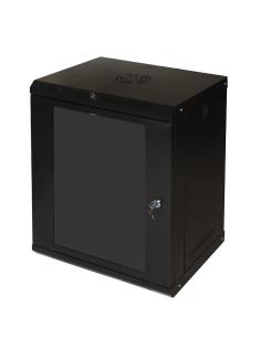 ARMADIO RACK 19" 12U LINK SERIE LIGHT COLORE NERO CON PORTA VETRO(AxPxL)60x40x53