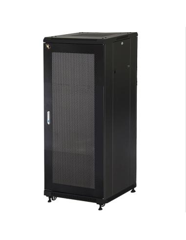 ARMADIO RACK PER RETI 19" 22U (A)1166, (L)600, (P)600 COLORE NERO PORTA VETRO