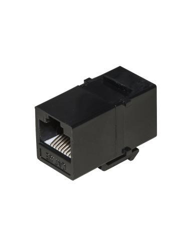ADATTATORE PASSANTE 2X8 POLI RJ45 UTP NON SCHERMATO CAT.5E CON GANCI PER PANNEL