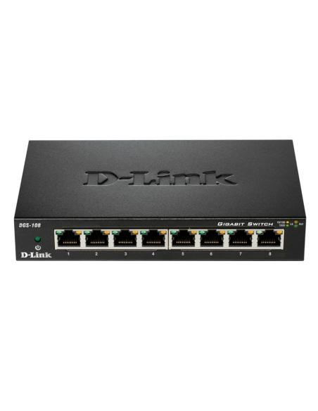 D-LINK SWITCH 8 PORTE 10/100/1000 METAL CASE