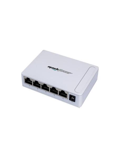 MACH POWER Switch 5 porte 10/100/1000 Mbps, Unmanaged, Versione Desk