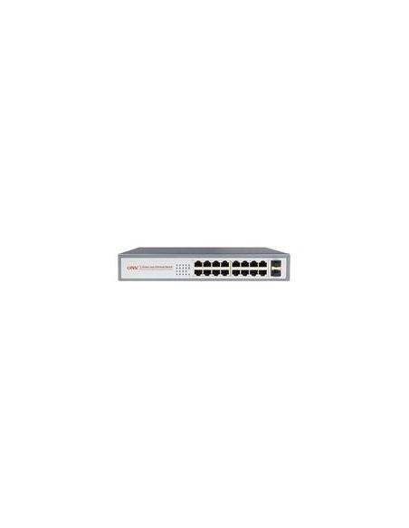 SAFIRE SWITCH 16P POE DA TAVOLO + 2 PORTE COMBO