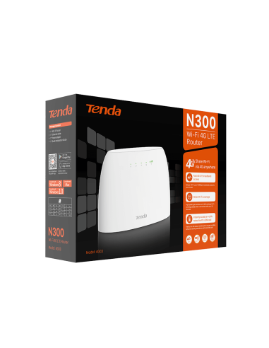 TENDA ROUTER WIFI 4G/LTE SIM DBAND 4G03