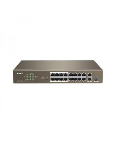 SWITCH TENDA 16 PORTE 10/100Mbps POE 150W 2P GBT+1PTSFP