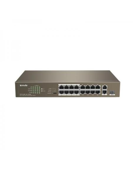 SWITCH TENDA 16 PORTE 10/100Mbps POE 150W 2P GBT+1PTSFP