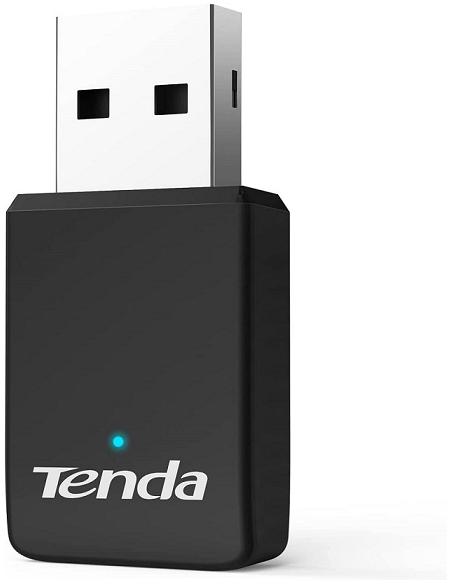 TENDA U9 ADATT. WIRELESS  AC650 DUAL BAND USB 802.11N/G/B/A/AC, 1 ANTENNA int.