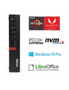LENOVO ThinkCentre M75Q TINY AMD RYZEN 3 3200GE 8GB SSD512 W10P TAST+MOUSE