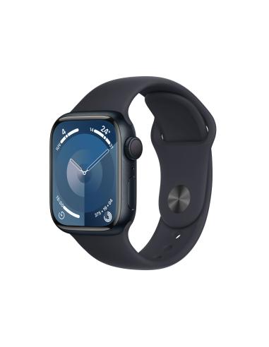 APPLE WATCH SERIES 9BGPS 41mm ALLUMINIO MEZZANOTTE SPORT BAND S/M