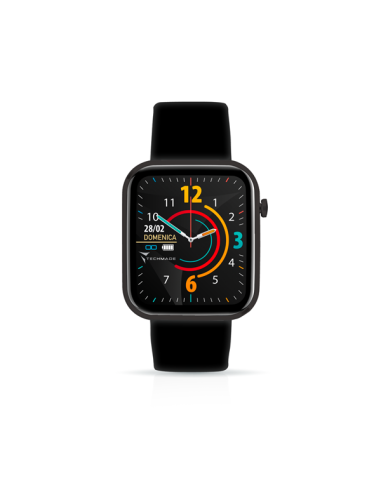 TECHMADE HAVA SMARTWATCH CON FRAME IN ALLUMINIO 1.68" FULL BLACK