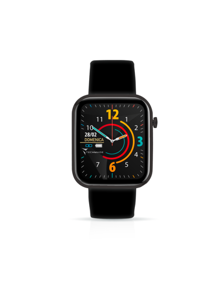 TECHMADE HAVA SMARTWATCH CON FRAME IN ALLUMINIO 1.68" FULL BLACK