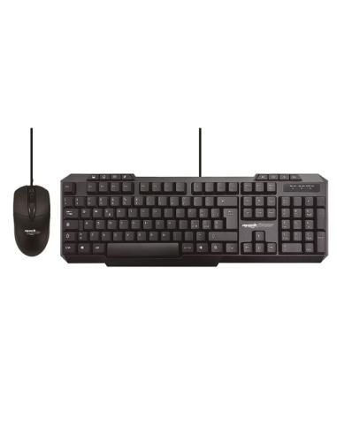 MACH POWER KIT TASTIERA 104+8T MULTIM. E MOUSE OTTICO USB COL. NERO