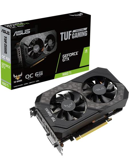 VGA ASUS NVIDIA TUF-GTX1660TI-T6G-EVO GAMING 6GB DDR6 (abbinata a mb Asus )