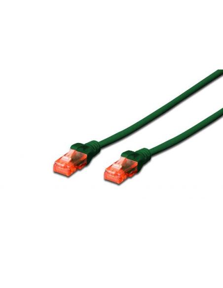 CAVO RETE UTP CAT 6 NON SCHERMATO MT 0,5 VERDE