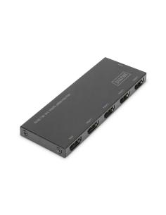 SPLITTER HDMI ULTRA SLIM, 1X4, 4K/60HZ HDR, HDCP 2.2, 18 GBPS, MICRO USB POWER