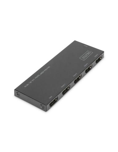 SPLITTER HDMI ULTRA SLIM, 1X4, 4K/60HZ HDR, HDCP 2.2, 18 GBPS, MICRO USB POWER