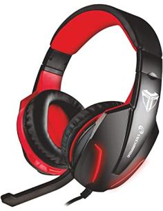 CUFFIA GAMING PER CONSOLE JACK + USB ROSSA