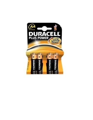 BATTERIE STILO DURACELL PLUS 4PZ AA