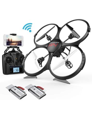 DBPOWER Drone U818A Discovery FPV WiFi Drones with Camera for Beginners/Kids/Teens,Quadcopter UAV with Altitude Hold/Headless Mo