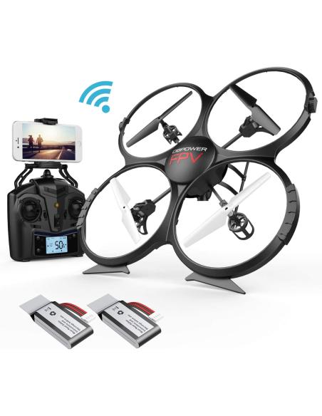 DBPOWER Drone U818A Discovery FPV WiFi Drones with Camera for Beginners/Kids/Teens,Quadcopter UAV with Altitude Hold/Headless Mo