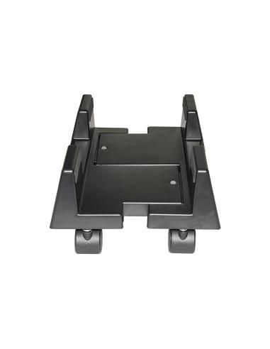 SUPPORTO COMPUTER VERTICALE CON RUOTE COLORE NERO
