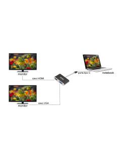 ADATTATORE USB-C MASCHIO CON PRESA RETE