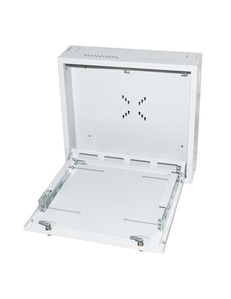 BOX A MURO DVR/NVR 2 SERRATURE CON RIPIANO APRIBILE E BLOCCAGGI REGOLABILI, ATT