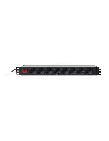 MACH POWER MULTIPRESA 8 POSTI PER RACK 19", 10A/16A SCHUKO SPINA ITA