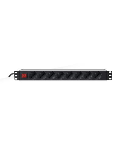 MACH POWER MULTIPRESA 6 POSTI PER RACK 19" CON INTER, 6*10A/16A SCHUKO
