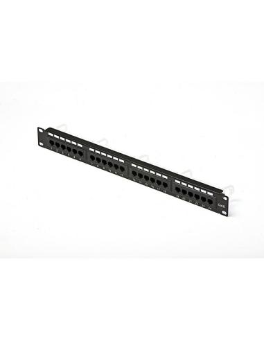 MACH POWER PATCH PANEL UTPCAT6 24 PORTE RJ45, PER RACK 19", BLACK
