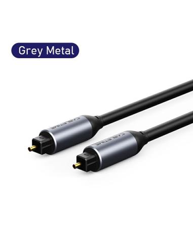 MACH POWER Digital Optical Audio Cable, Gold Plated, Black, 2m