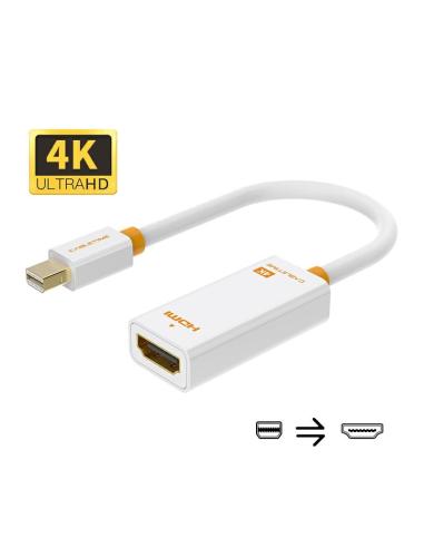 MACH POWER Mini Display Port to HDMI 4k30Hz Adapter, White, 0.2m