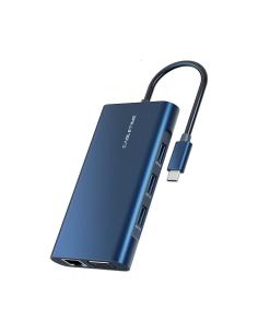 MACH POWER 10 IN 1 USB-C to HDMI+VGA+LAN+3USB3.0+SD+TF+AUDIO+P