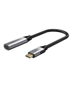 MACH POWER USB-C to mini Displayport 4K60Hz Coaxial Adapter, Silver, 0.2m