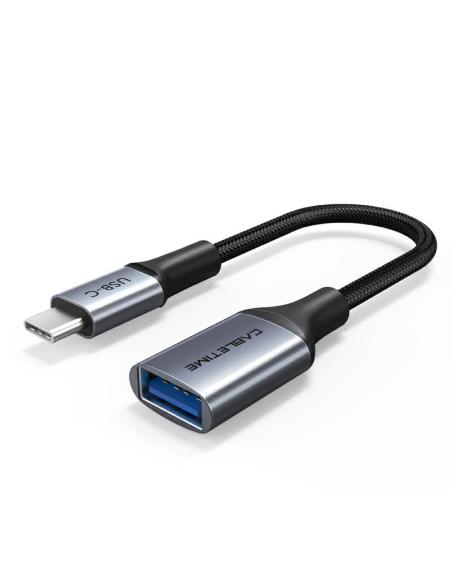 MACH POWER USB-C to USB-A 3.0 Adapter, GEN1 5Gbps, Space Grey, 15cm