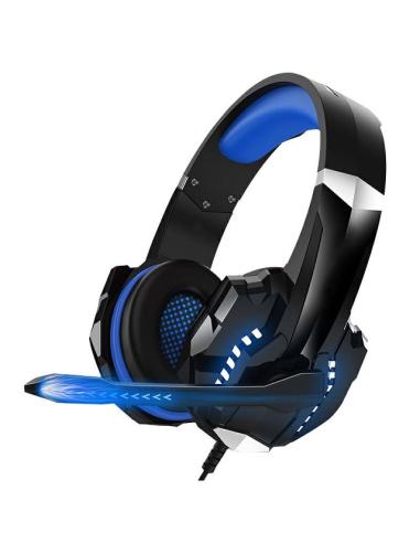 MACH POWER Cuffie e Microfono Gaming 2*40mm USB+3,5mm Black/Blu