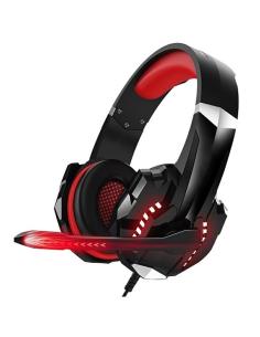MACH POWER Cuffie e Microfono Gaming 2*40mm USB+3,5mm Black/Red