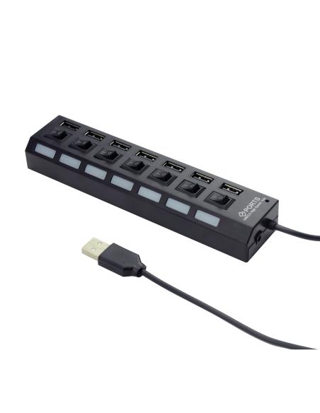 HUB USB 2.0 A 7 PORTE