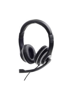 CUFFIE STEREO CON MICROFONO NERA