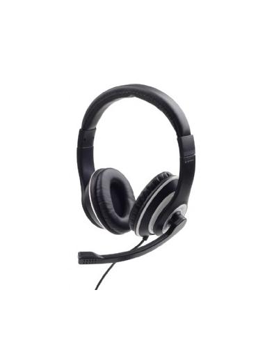 CUFFIE STEREO CON MICROFONO NERA