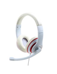 CUFFIE STEREO CON MICROFONO BIANCO