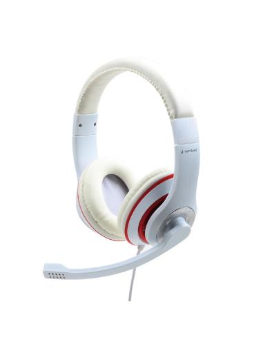 CUFFIE STEREO CON MICROFONO BIANCO