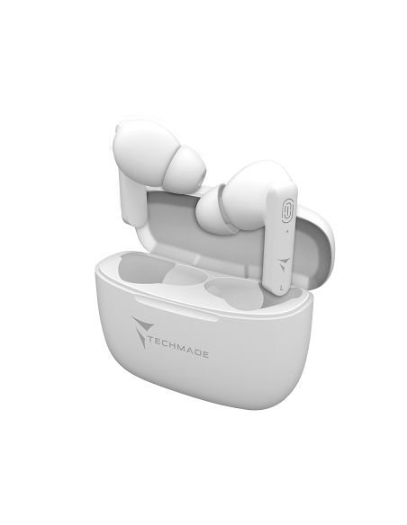 TECHMADE EARBUDS AURICOLARI WHITE