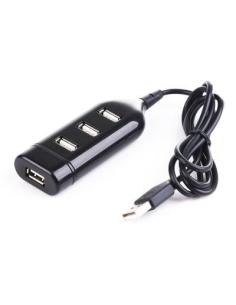 HUB USB 2.0 A 4 PORTE NERO