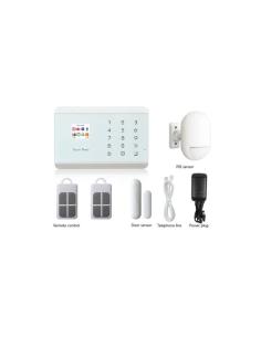 KIT ALLARME CON CENTRALINA,SENSORE IR,2 TELECOMANDI,SENSORE PORTA