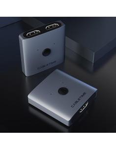 MACH POWER 4K 2-IN-1 HDMI Switcher, Bi-Direction, Aluminium, Space Grey