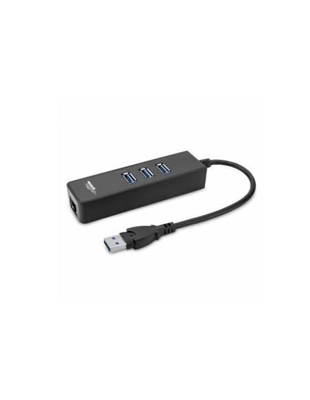 MACH POWER HUB 3x USB3,0 WITH 1x RJ45 GIGA, 1*USB-AM