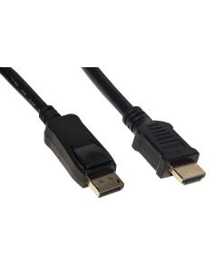 CAVO DISPLAYPORT 1.2 - HDMI® 1.4 4Kx2K 30HZ CONTATTI DORATI MT 3