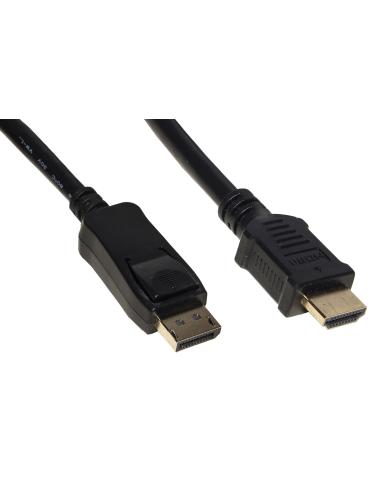 CAVO DISPLAYPORT 1.2 - HDMI® 1.4 4Kx2K 30HZ CONTATTI DORATI MT 3